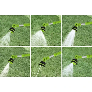 8 pattern telescopic watering wand irrigation adjustable soft rubber coated body insulated handle garden hose sprays water wand