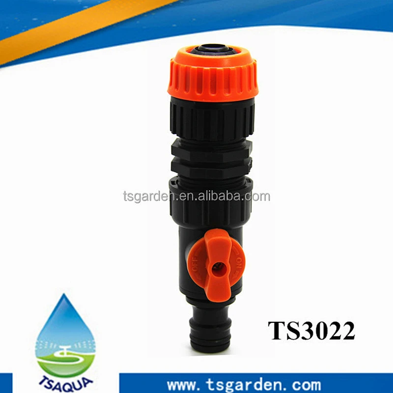 Connector with valve fits for 13-16mm hoses