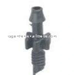 plastic 4mm 2 way hose connector for micro irrigation