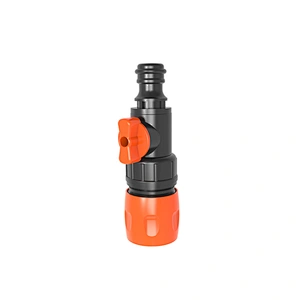 Garden Plastic Quick Hose Pipe Connector With Manual Valve