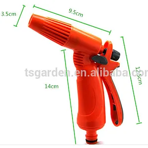 garden adjustable water plastic hose nozzle