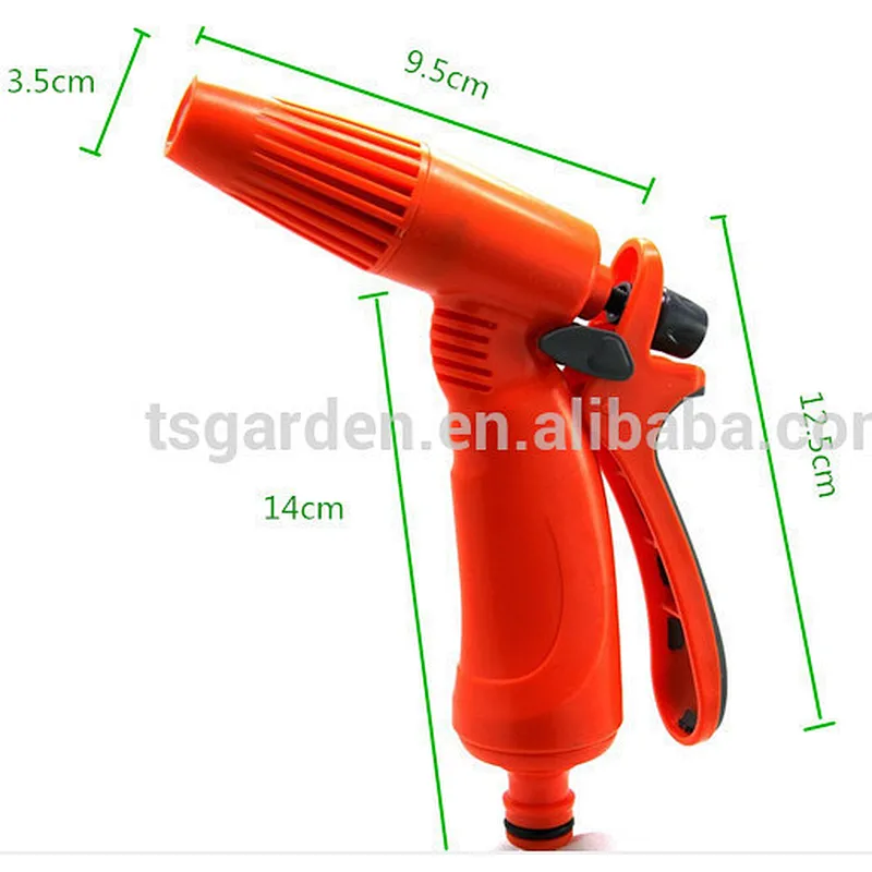 garden adjustable water plastic hose nozzle