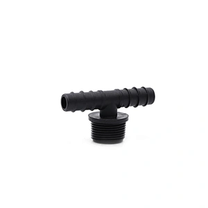 Garden Plastic Barbed Male Tee Shape Quick Connector Water Hose Fitting