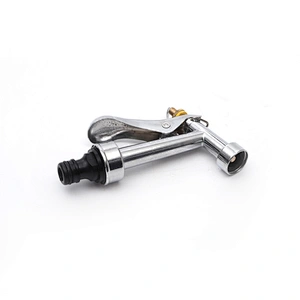 Garden High Pressure Zinc Metal Nozzle Spray Water Hose Gun With Back Control Handle