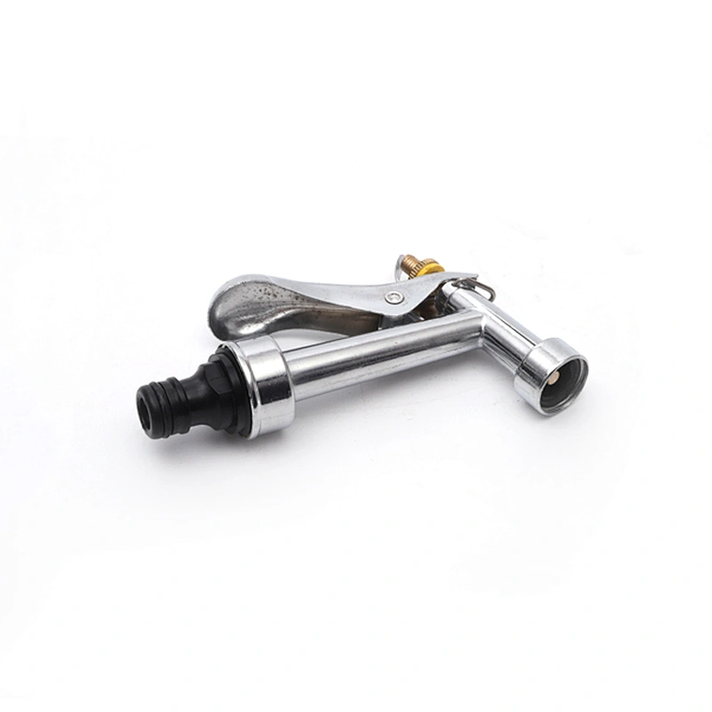 Garden High Pressure Zinc Metal Nozzle Spray Water Hose Gun With Back Control Handle