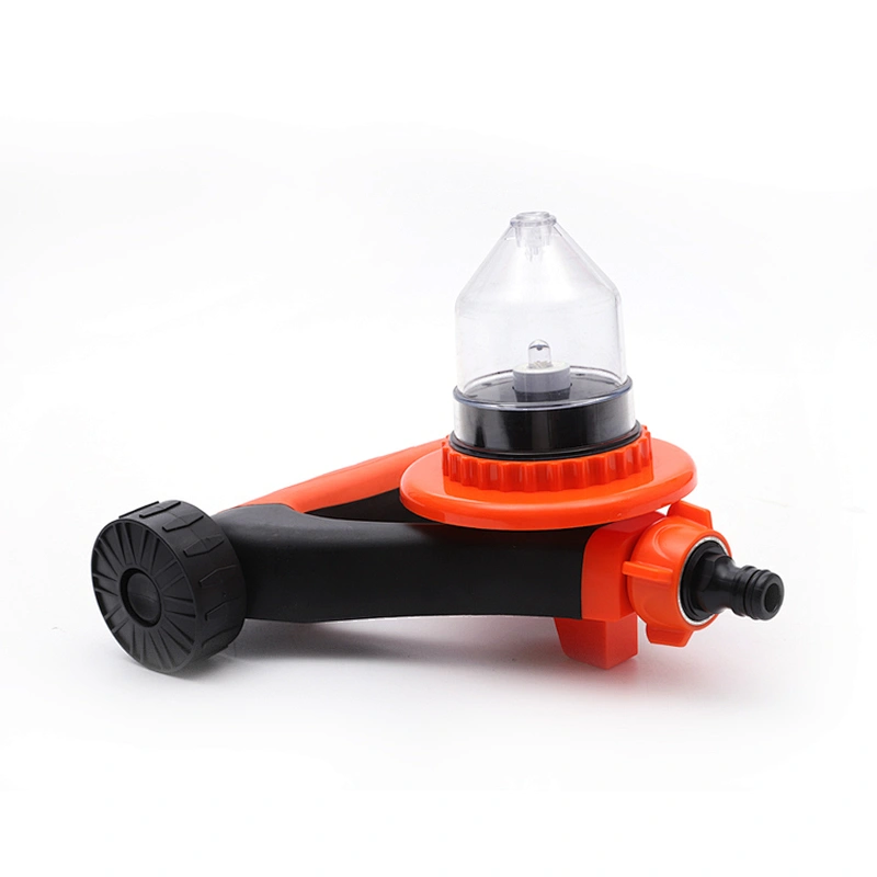 Plastic Triangle Based Lawn Water Sprinkler Irrigation System With Hydroelectric Power Led