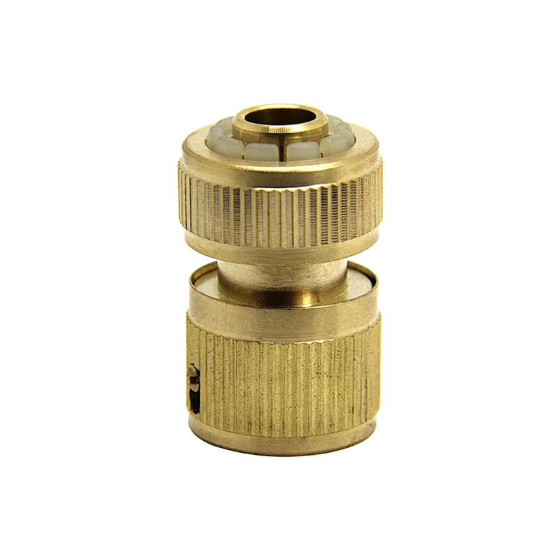 1/2' Faucet Adapter Pipe Fittings Garden brass quick hose connector with stop
