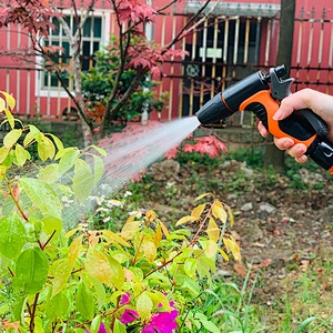 Heavy Duty High Pressure Garden Adjustable water Hose Nozzle 8 Way different Patterns Spray Gun Set