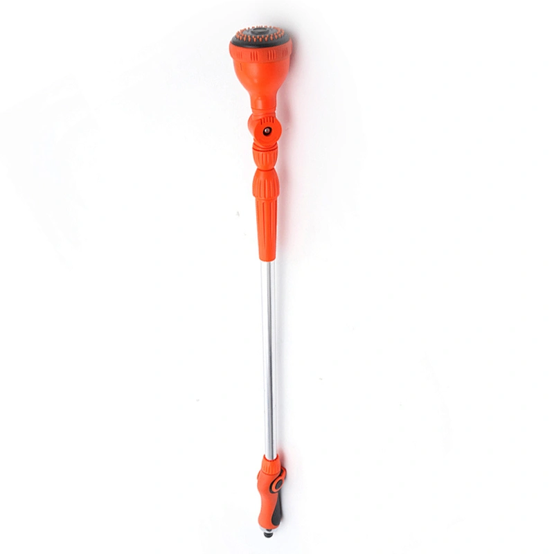 high pressure reverse rubber hand spray metal water garden nozzle for hose