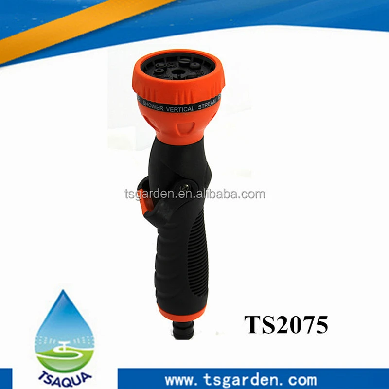 9 pattern pistol thumb control adjustable watering spray nozzle gun