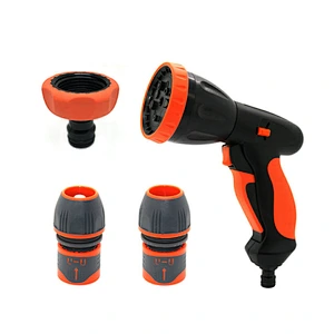 High Pressure Garden Water Hose Pipe Nozzle Hand Sprayer Combo Set