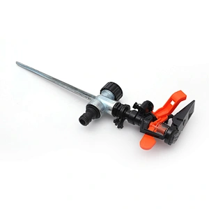 Garden Plastic Impact Water Lawn Irrigation Sprinkler With Metal Spike