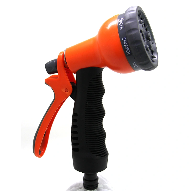 8 pattern back trigger mist spray nozzle with soft grip
