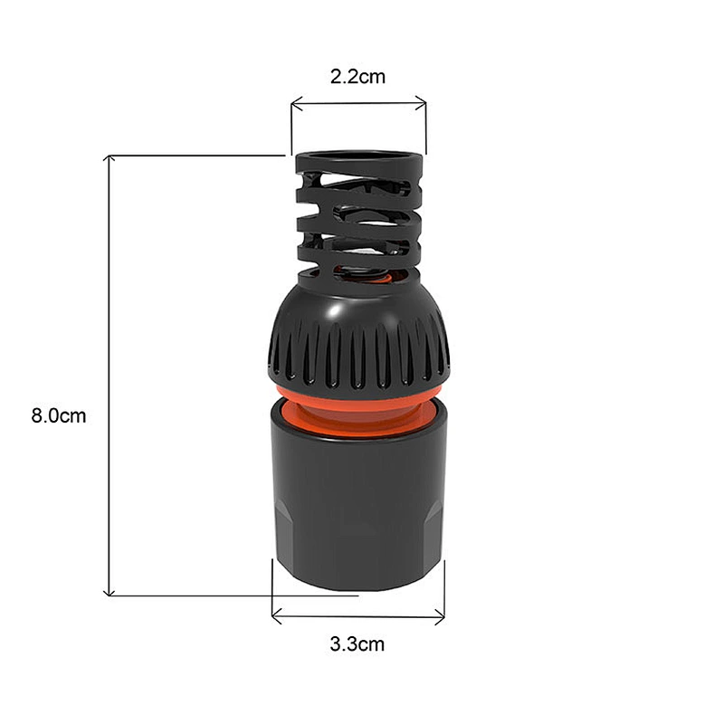 Plastic Garden Water Line Hose Quick 1/2