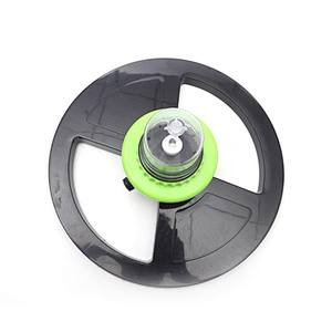 Garden Plastic Round Shape Based Water Irrigation Sprinkler With Hydroelectric Power Led
