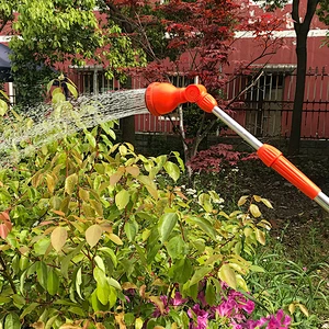 high pressure reverse rubber hand spray metal water garden nozzle for hose