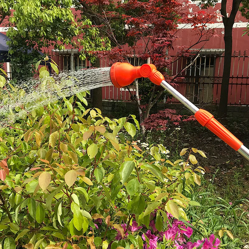 high pressure reverse rubber hand spray metal water garden nozzle for hose