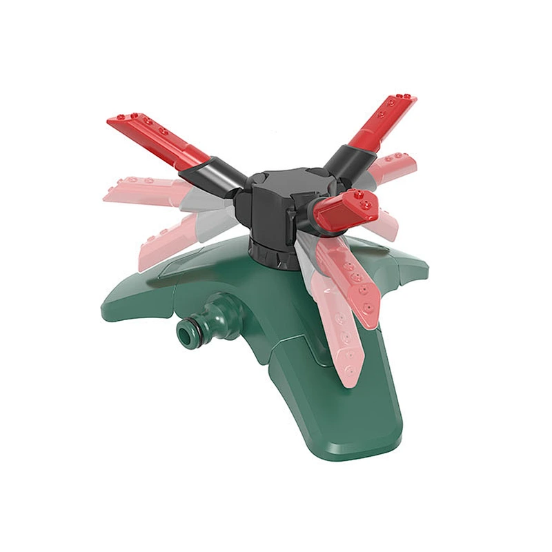 Lawn Sprinkler 3 Arms Automatic 360 Degree Rotating Irrigation Sprinkler Head System Garden Hose Sprinklers