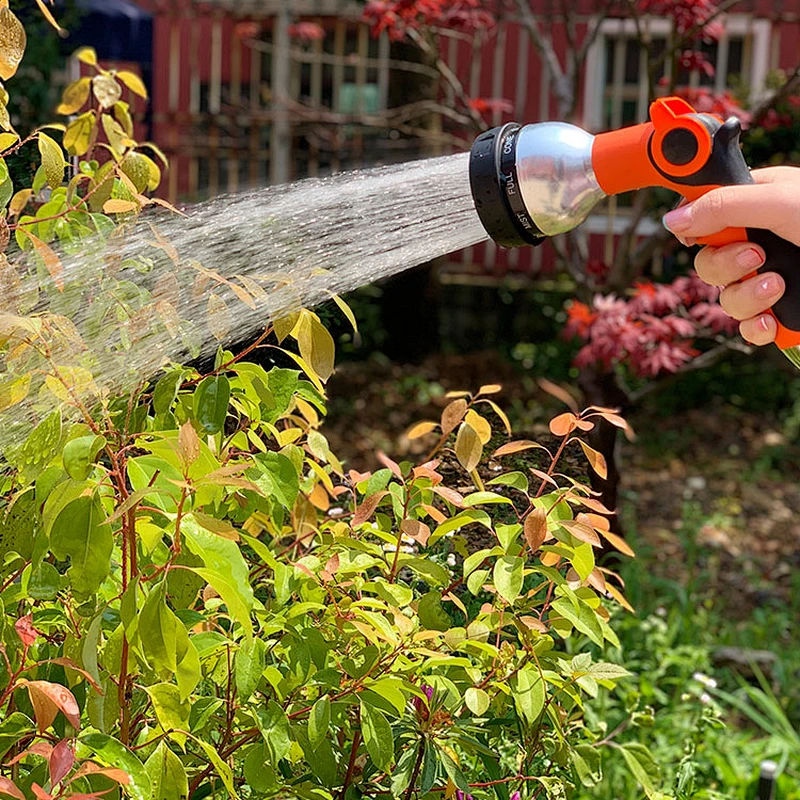 Garden Zinc 8 Function Adjustable Water Irrigation Spray Gun With Soft Handle