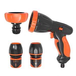 High Pressure Garden Water Hose Pipe Nozzle Hand Sprayer Combo Set