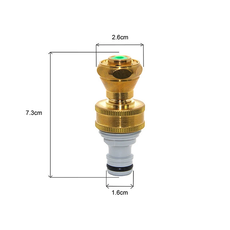 3/4 inch female thread Garden Hose Connector brass bulls eye nozzle