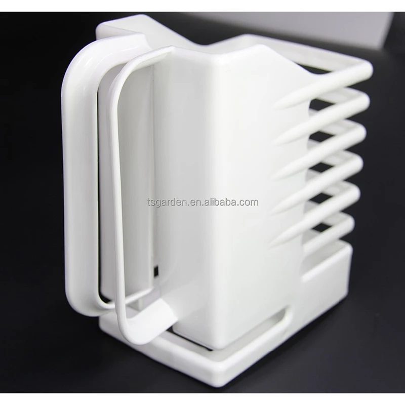 white plastic sauce bottle holder