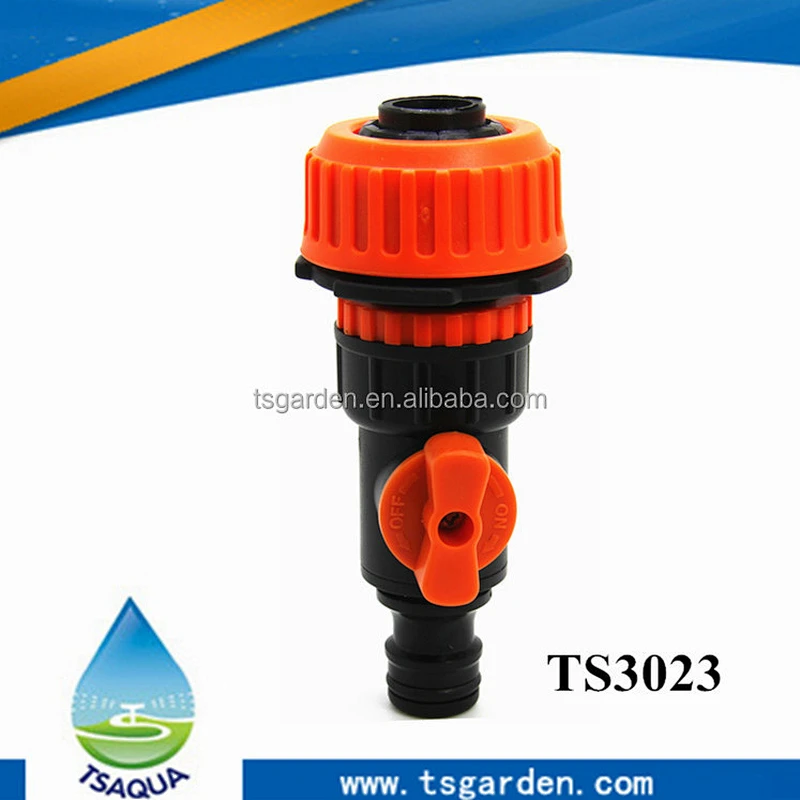 Connector with valve fits for 13-16mm hoses