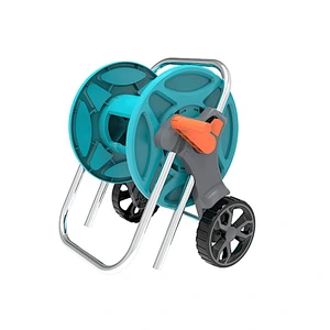 Hot Sale ABS Plastic Outdoor Garden Water Hose Reel Cart Trolley With 2 Wheels