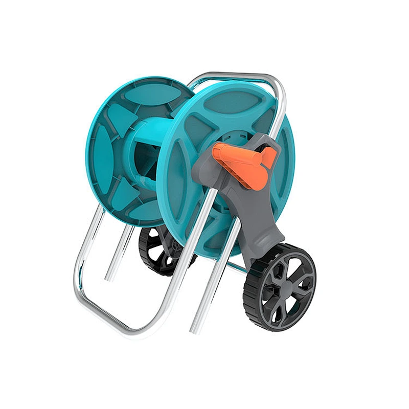 Hot Sale ABS Plastic Outdoor Garden Water Hose Reel Cart Trolley With 2 Wheels