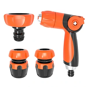 ABS Adjustable High Pressure Water Hose Pipe Nozzle Spray Gun Combo Set