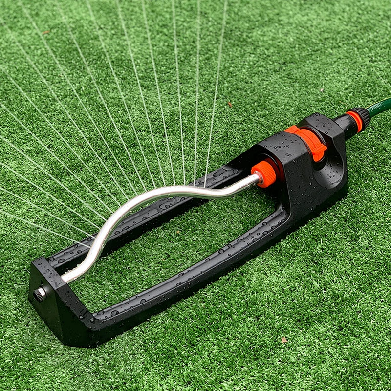 Garden Oscillating Lawn Water Sprinkler System With Plastic Base