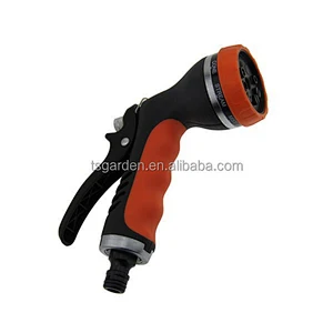 double color rubber coated 8 pattern foam water spray nozzle