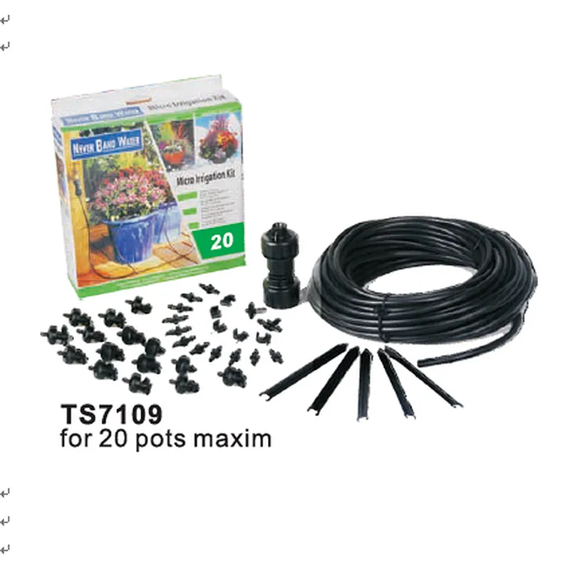 20 pcs or 15 pcs or 33 pcs micro irrigation kits