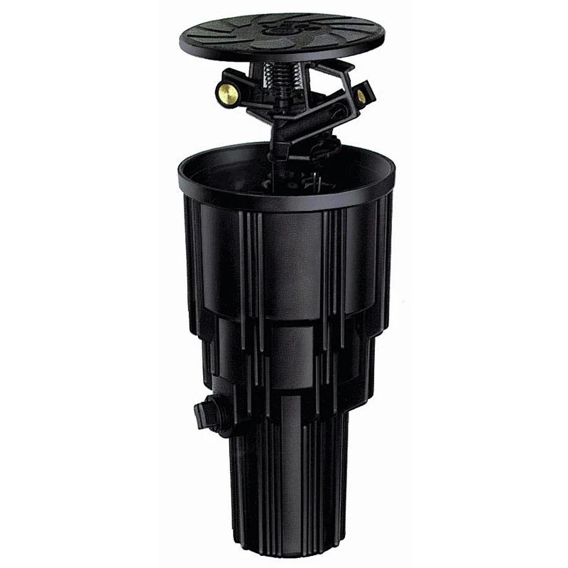 black plastic pop-up impulse sprinkler
