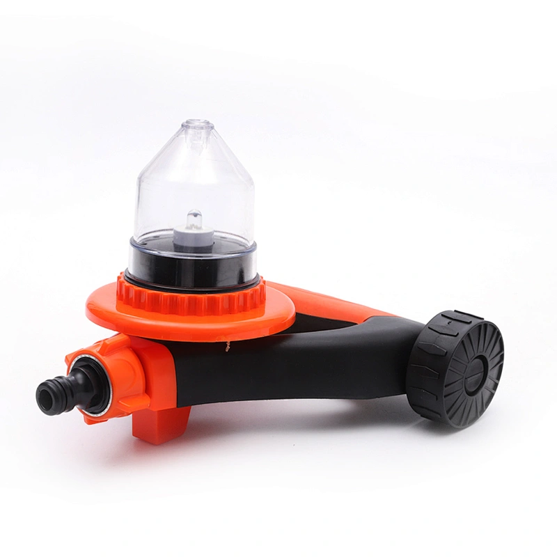 Plastic Triangle Based Lawn Water Sprinkler Irrigation System With Hydroelectric Power Led