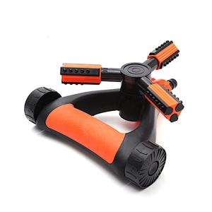 Garden Plastic 3 Arm 360 Degree Rotating Lawn Water Irrigation Sprinkler