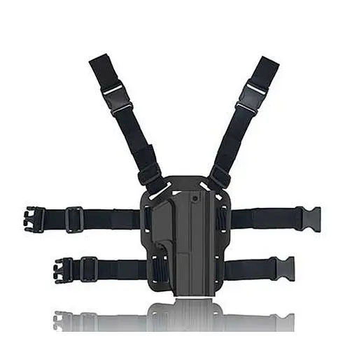 Thumb Release Glock 17 Holster Glock 22 31 Drop leg platform Holster, Tactical 360 Degrees Adjustable Outside Waistband Holster