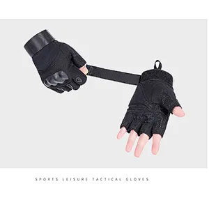 Fingerless glove military police hunting protective outdoor gear