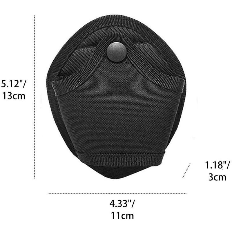 Military Standard Handcuff Pouch Black Handcuff Case For Police Double Lock Handcuffs holder