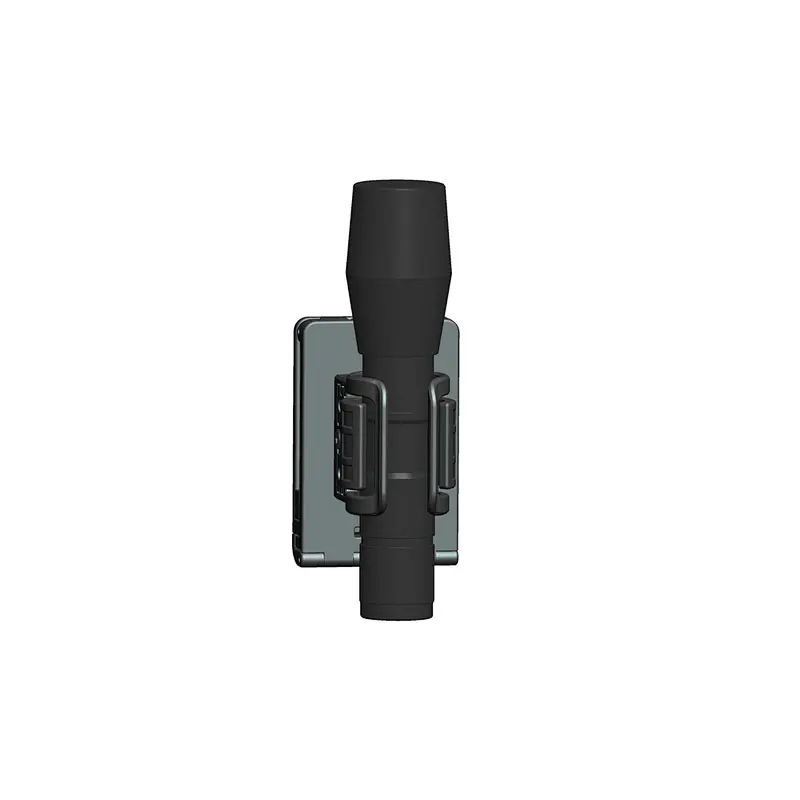 Flashlight holder military gear polymer holster with open type belt clip