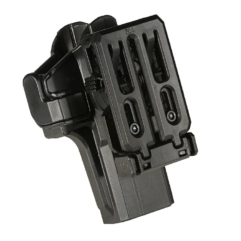 TEGE polymer outside waist belt fast draw & quick release gun holster Glock 17 19 left right handed interchangeable gun holster