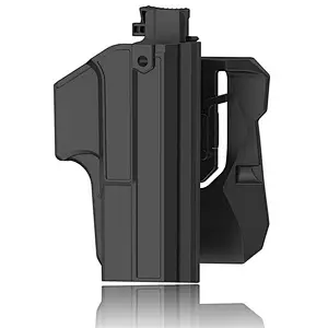 Thumb Release Glock 17 Holster Glock 22 31 Paddle Holster(Gen 1-5), Tactical 360 Degrees Adjustable Outside Waistband Holster