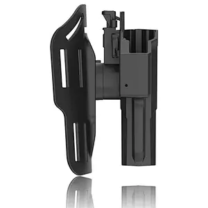 Thumb Release Glock 17 Holster Glock 22 31 Drop leg platform Holster, Tactical 360 Degrees Adjustable Outside Waistband Holster