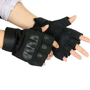 TEGE Breathable Half Finger Airsoft Motorcycle Safety Military Tactical Gloves Touchscreen