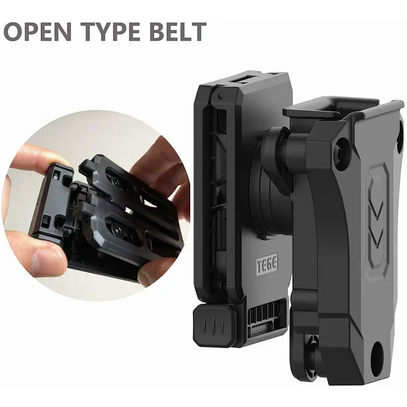 TEGE Polymer Single Stack Mag Pouch Military Tactical Police Civilian Angle Adjusting Bullet Ammunition Magazine Pouch