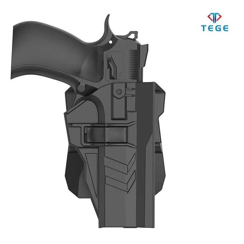 CZ 75 SP-01 Shadow Holster Drop leg platform  Auto-angle adjusting RH, Black