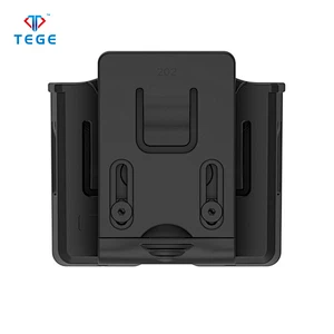 Universal Double Stack Magazine Pouch with 60 Degree Rotate Paddle and Belt Clip Attachment