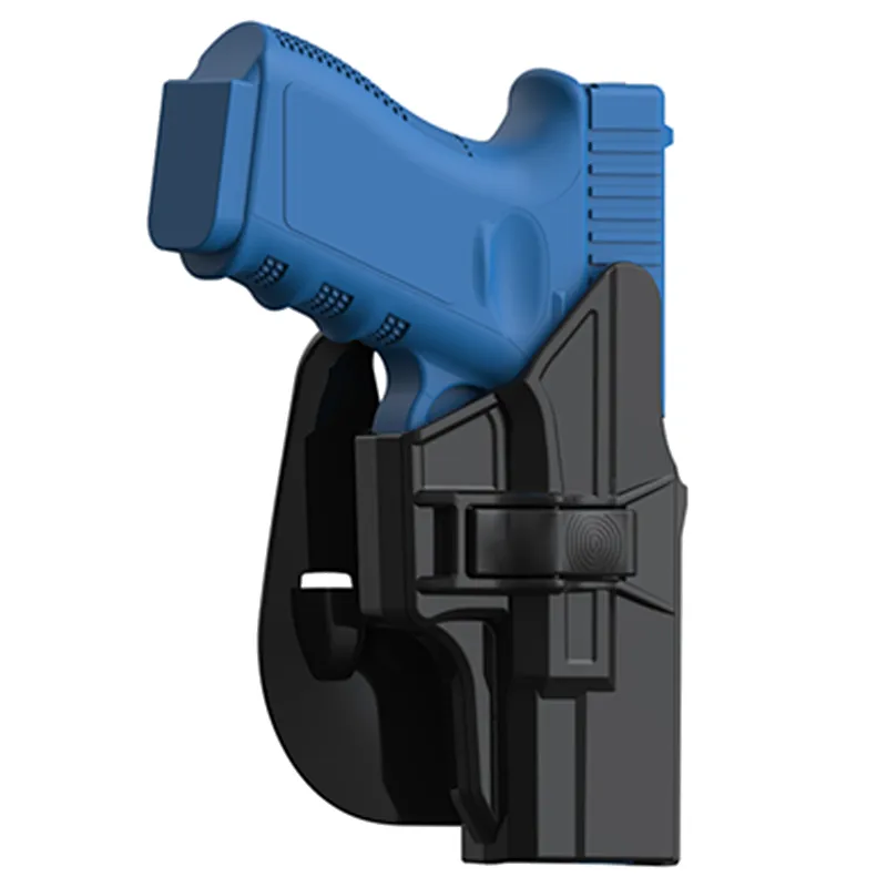 Functional black quick release polymer waistband belt slide gun holster for Glocck19