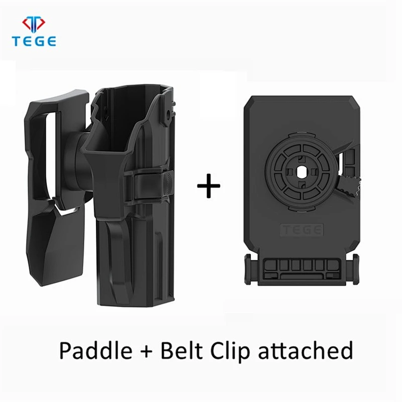 Tactop New Release Airsoft Shooting Range Universal IPSC Holster with Paddle and Belt clip