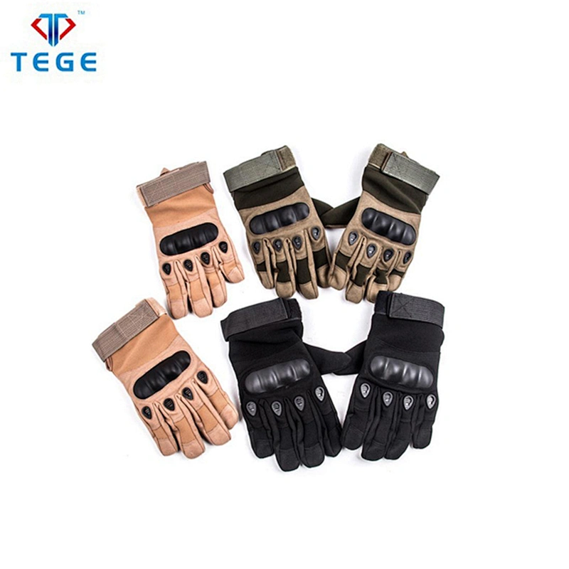New Design Nylon Touch Screen Military Tactical Airsoft Outdoor Hard Knuckle Full Finger Gloves